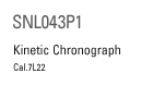 SNL043P1 Kinetic Chronograph Cal.7L22